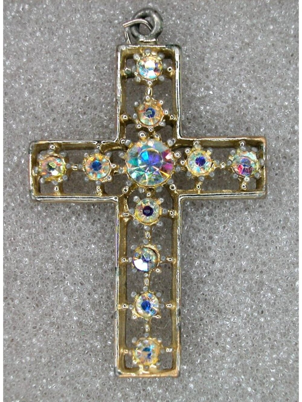 Cross Pendent with ABS Rhinestones